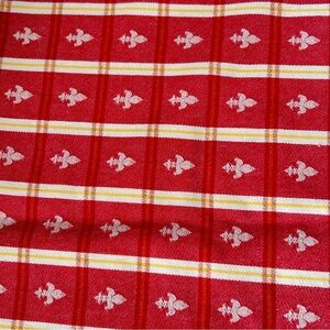 Vintage Woven Picnic Tablecloth 65”x96”